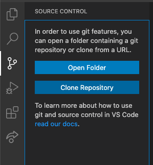 VSCode Clone repository button