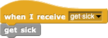 get sick script