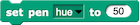 set pen hue block
