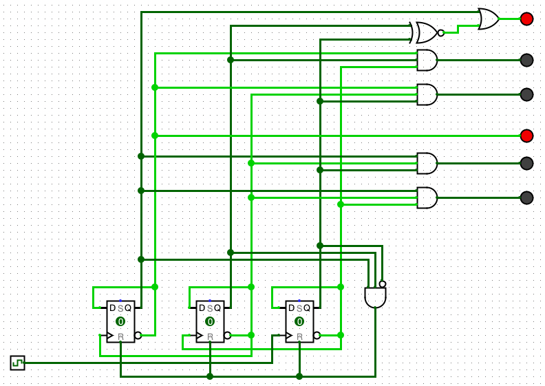 Traffic light circuit